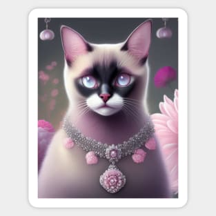 Purr-fect gift for the Siamese Cat Lover Sticker